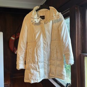 Cole Haan creamy white coat
